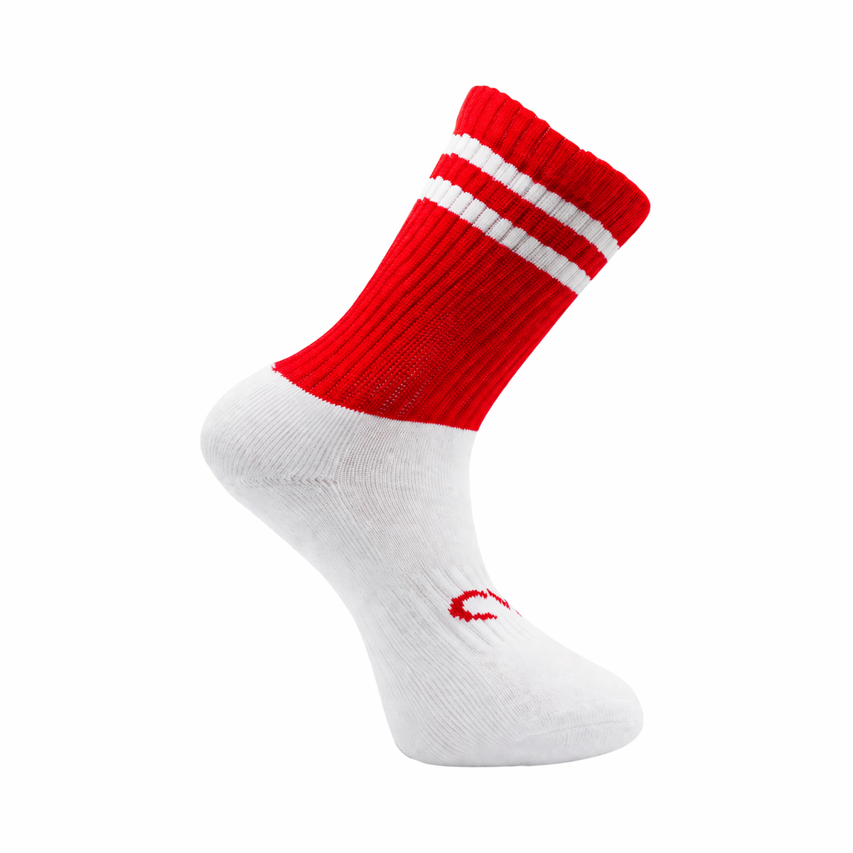 CMAC Midi Sock Red/White