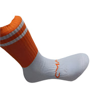 Load image into Gallery viewer, CMAC Midi Sock Orange/White
