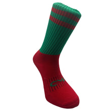 Load image into Gallery viewer, CMAC Midi Sock Green/Red

