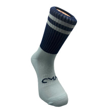 Load image into Gallery viewer, CMAC Midi Sock Sky/Navy
