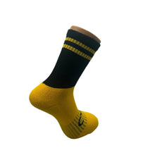 Load image into Gallery viewer, CMAC Midi Sock Black/Amber
