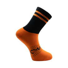 Load image into Gallery viewer, CMAC Midi Sock Black/Orange
