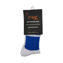 Load image into Gallery viewer, CMAC Midi Sock Royal/White
